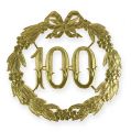 Floristik24 Výročí číslo 100 ve zlatě
