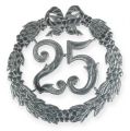 Floristik24 Výročí číslo 25 ve stříbrné barvě