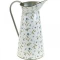 Floristik24 Dekorativní džbán kovová vintage váza na květiny zahradní dekorace květináč H33cm