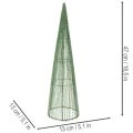 Kovové květinové kužely, zelené, pro květinové aranžmá, 62 cm, 2 kusy | Floristik24.cz