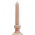 Floristik24 Dekorativní tyč svíčka růžová nostalgická svíčková vosková jednobarevná 25cm