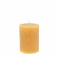 Floristik24 Barevné svíčky medové barvy 60×80mm 4ks