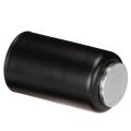 Kulatý magnetický svícen, matně černý, pro kuželové svíčky o průměru 25 mm, 4 kusy | Floristik24.cz