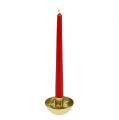 Floristik24 Svícen na kuželové svíčky zlatý Ø8cm V5cm