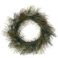 Floristik24 Věnec z umělých borovicových větví s kužely 60 cm