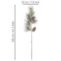Umělá borovicová větev se šiškami a dlouhým jehličím 105 cm | Floristik24.cz