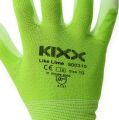 Floristik24 Kixx zahradní rukavice světle zelené, limetková velikost 10