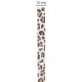 Dárková stuha s leopardím potiskem pro kreativní dekoraci, krouticí stuha 10mm 100m | Floristik24.cz