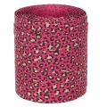 Dekorativní stuha, leopardí vzor, růžová, kroutící se stuha na balení dárků a tvoření, 10 mm, 100 m | Floristik24.cz