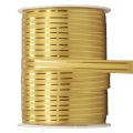 Floristik24 Curlingová stuha dárková stuha zlatá se zlatými pruhy 10mm 250m