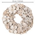 Věnec s lotosovým květem, přírodní dekorace, sušené květiny, 35 cm | Floristik24.cz