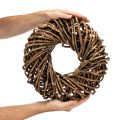 Věnec z přírodních větviček, kulatý ratanový věnec k tvoření, 35 cm | Floristik24.cz