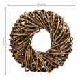 Věnec z přírodních větviček, kulatý ratanový věnec k tvoření, 35 cm | Floristik24.cz
