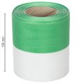 Zelenobílá moaré stuha na věnec, 100 mm x 25 m - národní stuha, taftové lemování, mašle, ozdobná stuha | Floristik24.cz
