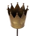 Dekorativní korunka na špejli, vintage dekorace na květináče, 73 cm | Floristik24.cz