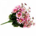 Floristik24 Kytice umělých sedmikrásek z umělých květin růžová 44cm