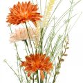 Floristik24 Umělé luční květiny Oranžové umělé květiny na letní dekorace