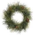 Floristik24 Věnec z umělých borovicových větví s kužely 60 cm