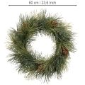Věnec z umělých borovicových větví s kužely 60 cm | Floristik24.cz