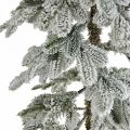 Floristik24 Umělý vánoční stromek štíhlá zasněžená zimní dekorace V180cm