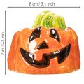 Dekorativní keramická figurka dýně na podzim a Halloween, 8 cm | Floristik24.cz
