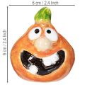 Dekorativní figurka dýně jako zábavná podzimní dekorace, 6 cm, 2 kusy | Floristik24.cz