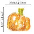 Dekorativní dýně na podzimní dekoraci stolu, 6 cm, 2 kusy | Floristik24.cz