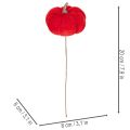 Dekorativní dýně na drátu, podzimní dekorace, samet, tříbarevná sada, 8 cm, 9 kusů | Floristik24.cz