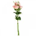 Floristik24 Umělé květiny Lisianthus růžové umělé hedvábné květiny 50cm 5ks