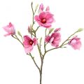 Floristik24 Umělý květ magnolie větev, magnolie růžová růžová 92cm