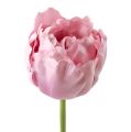 Floristik24 Umělé květiny tulipány plněné stará růže 84cm - 85cm 3ks