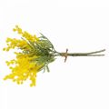 Floristik24 Umělá rostlina, stříbrná akát, deco mimóza žlutá, 39cm 3ks