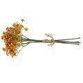 Floristik24 Gypsophila umělé květiny Gypsophila Orange L30cm 6ks v svazku