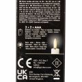 LED svíčka ve tvaru kužele v