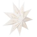 Floristik24 Vánoční hvězda LED dekorace k zavěšení, teplá bílá, vnitřní, 38 cm