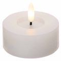 LED XL čajové svíčky z pravého vosku, bílé, teplá bílá, 6 cm, 2 ks | Floristik24.cz