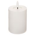Floristik24 LED sloupová svíčka, blikající, s časovačem, Ø7cm, 12cm