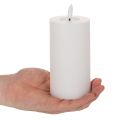 LED sloupová svíčka, blikající, s časovačem, Ø7cm, 16cm | Floristik24.cz