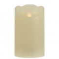 Floristik24 LED svíčka voskový sloup svíčka teplá bílá Ø7,5cm H12,5cm