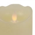 Floristik24 LED svíčka voskový sloup svíčka teplá bílá Ø7,5cm H12,5cm