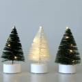 Floristik24 LED vánoční stromek zelená / bílá 10cm 3ks