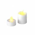 Floristik24 LED čajové svíčky s teplým bílým plamenem set 16 různých 32 baterií