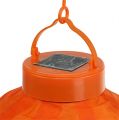 Lampion LED se solárním 20cm oranžová | Floristik24.cz