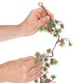 Girlanda z umělého modřínu s kužely a jehličími větvičkami, 120 cm | Floristik24.cz