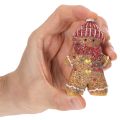 Dekorativní figurka umělého perníkového mužíčka, 8 cm, 3 kusy | Floristik24.cz