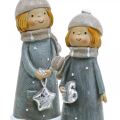Floristik24 Deco figurky zimní dětské figurky dívky V14,5cm 2ks