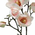 Floristik24 Magnolia větev růžové umělé květy magnólie hedvábí