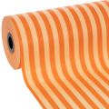 Floristik24 Role papíru na manžety, oranžově pruhovaná, 25 cm x 100 m