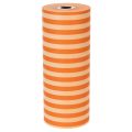 Role papíru na manžety, oranžově pruhovaná, 25 cm x 100 m | Floristik24.cz
