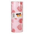 Floristik24 Manžetový papír hedvábný papír růžové srdce 25cm 100m